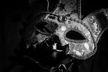 Fototapeta premium mask on black background