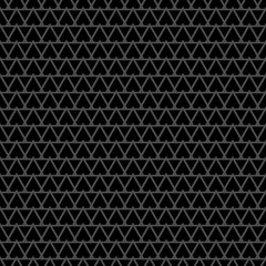 Tile vector pattern with grey triangles on black background