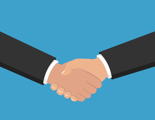 Handshake of business partners.Vector illustration.