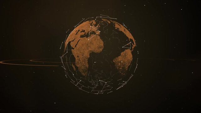 Concept of decentralized system of contracts abstract video.