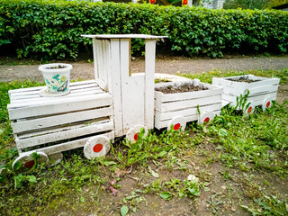 bench in garden