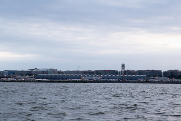 Ronald Raegan Airport Across From Haines Point on a Stormy Day