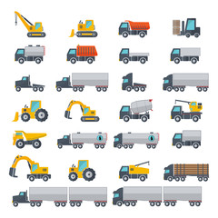Icon Set, heavy duty machines