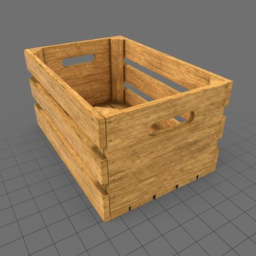 Medium wooden crate