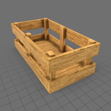 Small wooden crate