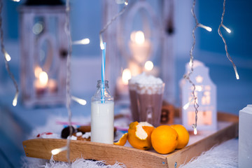 glass of champagne on table