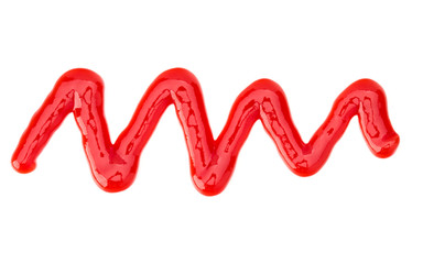 Tomato sauce, ketchup isolated on white background