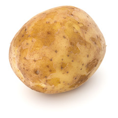 new potato tuber isolated on white background cutout