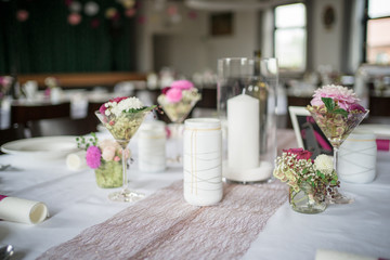 Wedding table decoration