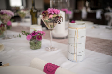 Wedding table decoration