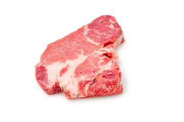 Fototapeta premium Raw pork isolated on white background.