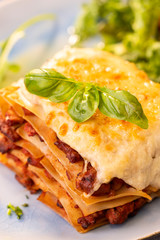 lasagna on a plate