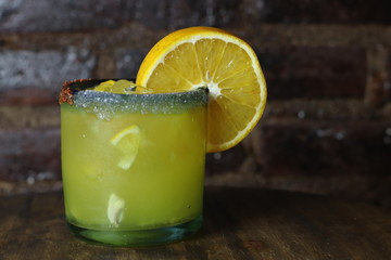 Delicious cocktail made with mezcal and orange