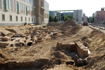 31.07.2008 Berlin.achäologische Ausgrabungen am Schloßplatz, Friedhof aus dem 16. JH