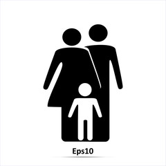 family icon design ,vector illustration