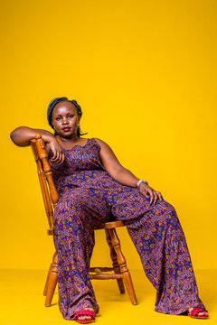 Young woman relaxing on chair