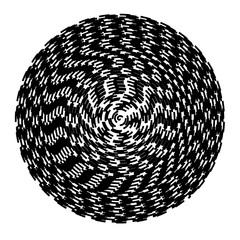 Concentric circles geometric vector element. Radial, radiating circular graphic for background.