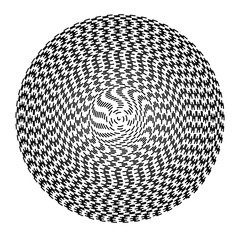 Naklejka premium Concentric circles geometric vector element. Radial, radiating circular graphic for background.