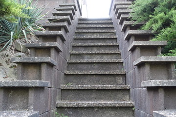 stairs where the sides look like stairs themselves 