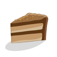 Cake Icon on a White Background Illustration