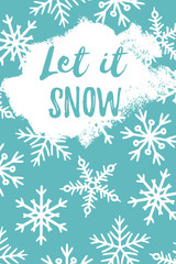 Let it snow Greeting Card