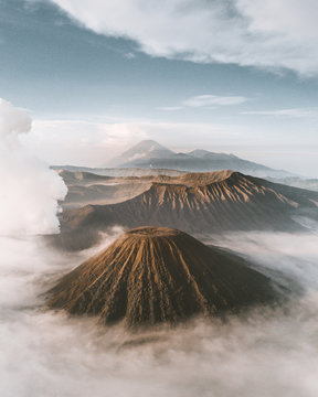 Aerial photo of mountains