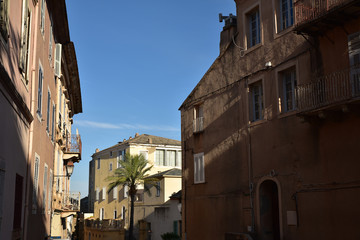 Fototapeta na wymiar Rue du village d'Erbalunga, Corse