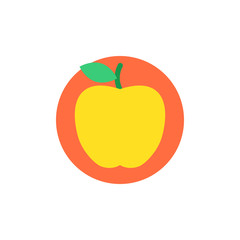 Apple icon. Vector illustration.