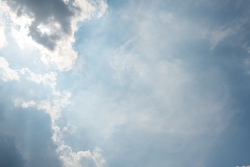 blue sky with clouds