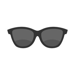 Vector Glasses. Flat icon.