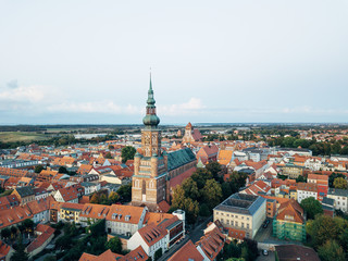 Fototapeta na wymiar Greifswalder Dom von oben