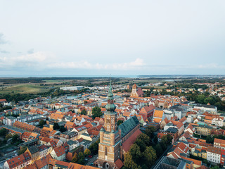 Obraz premium Greifswalder Dom von oben