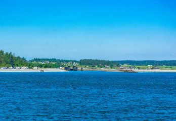 view of the sea and blue sky