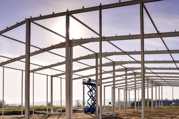 industrial wing under construction