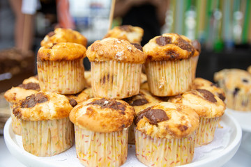 muffins de vainilla y chocolate