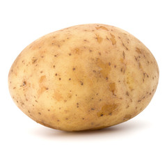 new potato tuber isolated on white background cutout