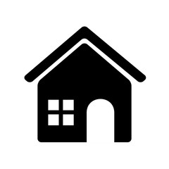 House icon isolated on background. Vector illustration.