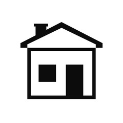 House icon isolated on background. Vector illustration.