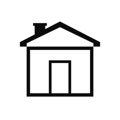 House icon isolated on background. Vector illustration.