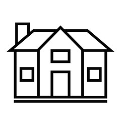 House icon isolated on background. Vector illustration.