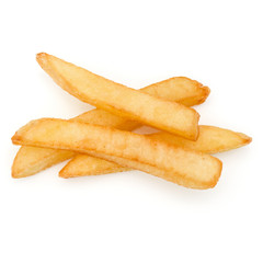 French Fried Potatoes isolated on white background