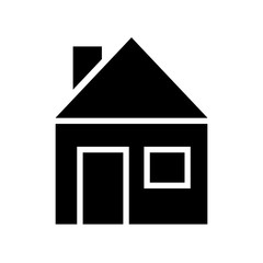 House icon isolated on background. Vector illustration.