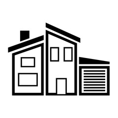 House icon isolated on background. Vector illustration.