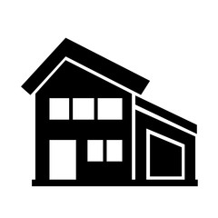 House icon isolated on background. Vector illustration.