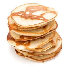 Pancakes  stack on white background