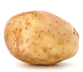 new potato tuber isolated on white background cutout