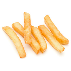 French Fried Potatoes isolated on white background