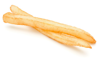 French Fried Potatoes isolated on white background