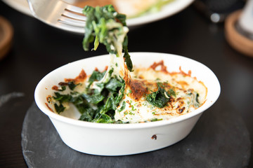 Baked Spinach with Cheese