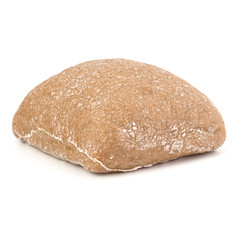 Ciabatta bread isolated on white background cut out